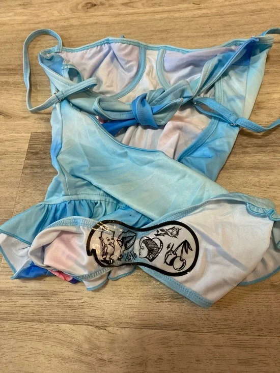 RARE Dolls Kill x My Little Pony mermaid Aquatic Soul One Piece Swimsuit- NWOT - Picture 15 of 16